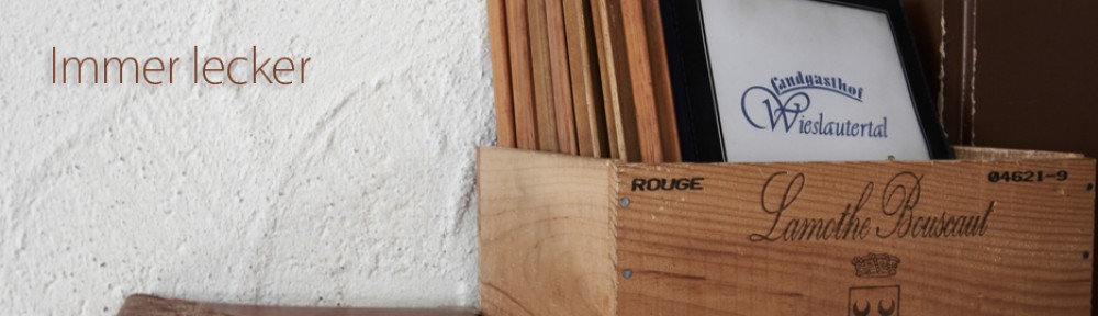 Speisen im Landgasthof Wieslautertal